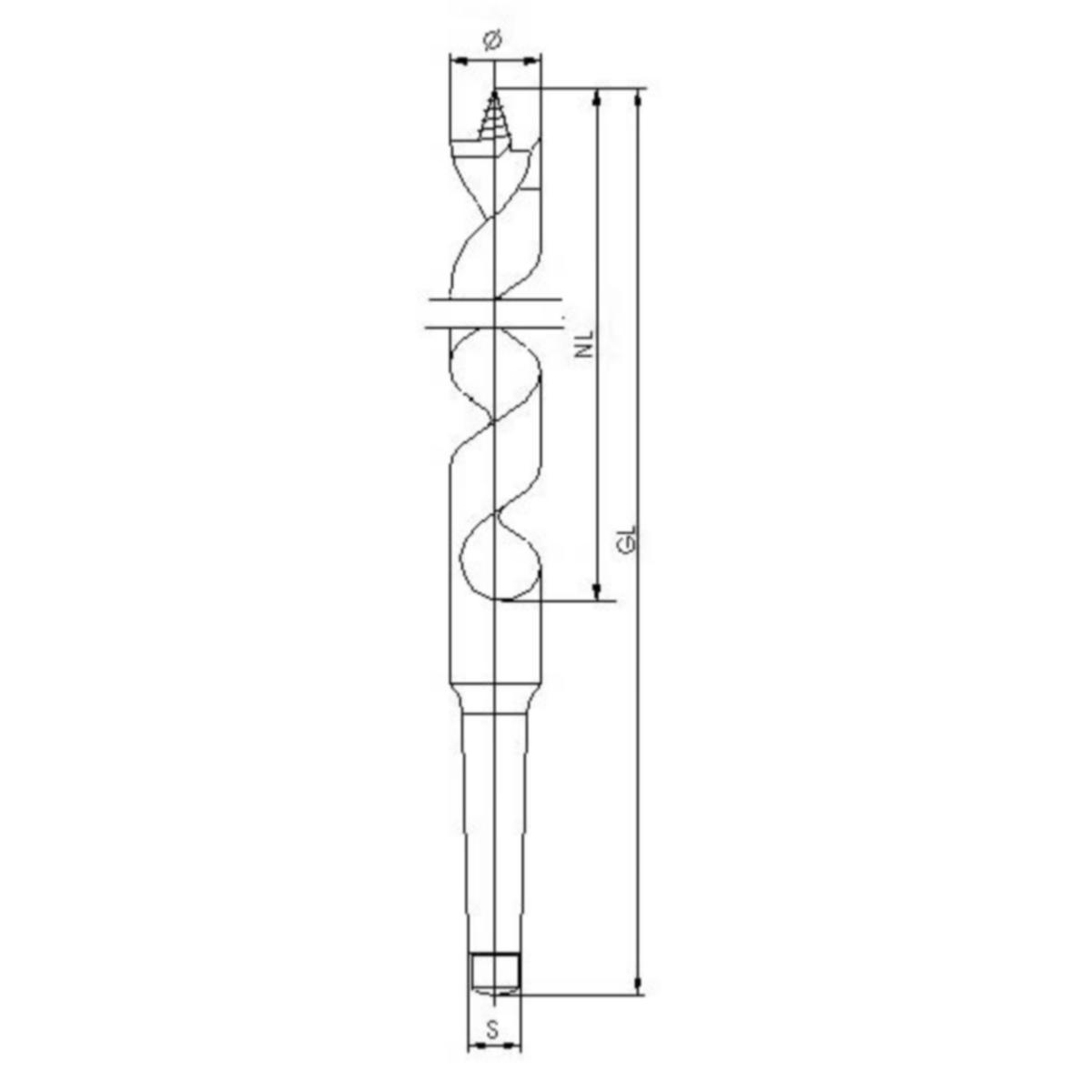 LUX Mèche à bois dur Ø 3 mm