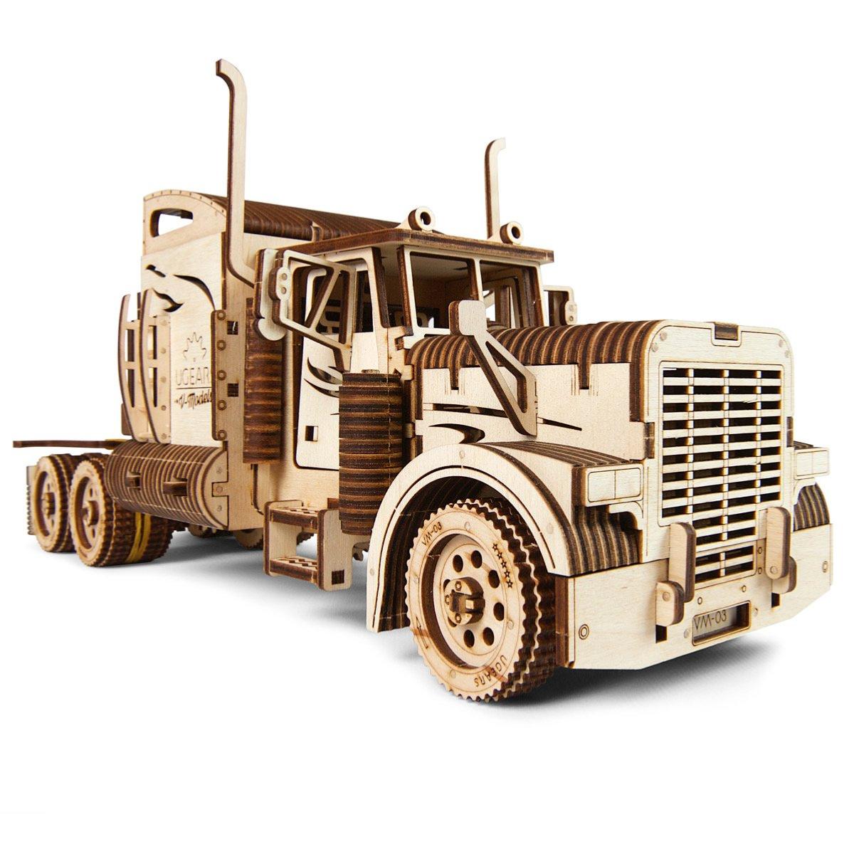 Truck américain, Puzzle 3d en bois Ugears 
