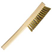 Brosse  manche en acier & laiton